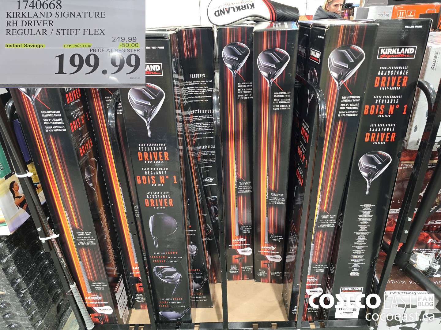 1740668 KIRKLAND SIGNATURE RH DRIVER REGULAR / STIFF FLEX ($50.00 INSTANT SAVINGS EXPIRES ON 2025-11-16) $199.99