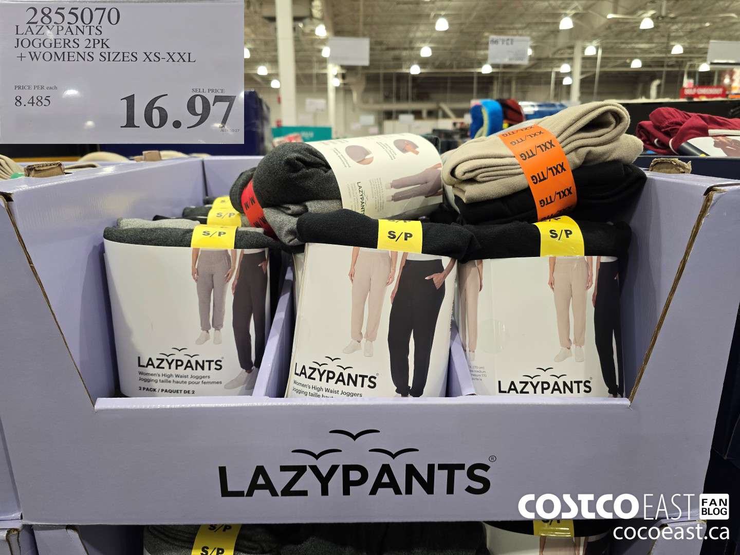 2855070 LAZYPANTS JOGGERS 2PK +WOMENS SIZES XS-XXL $16.97