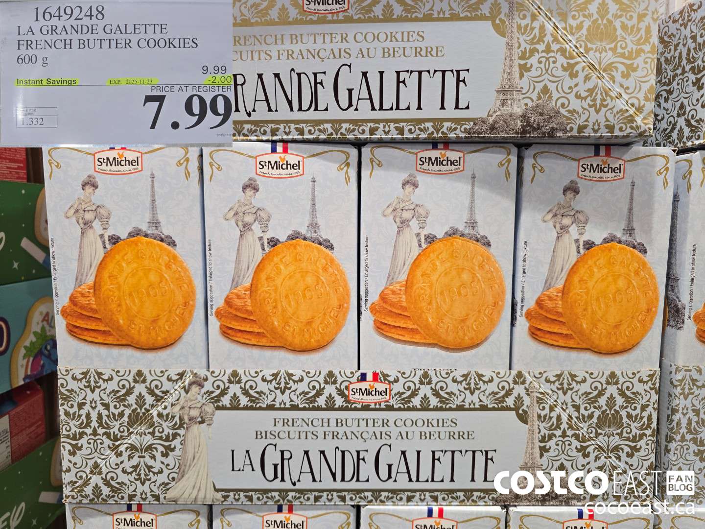 1649248 LA GRANDE GILETTE FRENCH BUTTER COOKIE 600 g ($2.00 INSTANT SAVINGS EXPIRES ON 2025-11-23) $7.99