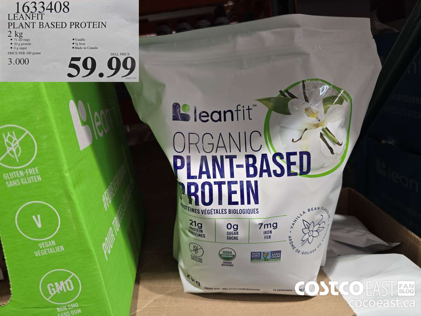 1633408 LEANFIT PLANT BASED PROTEIN 2 KG $59.99