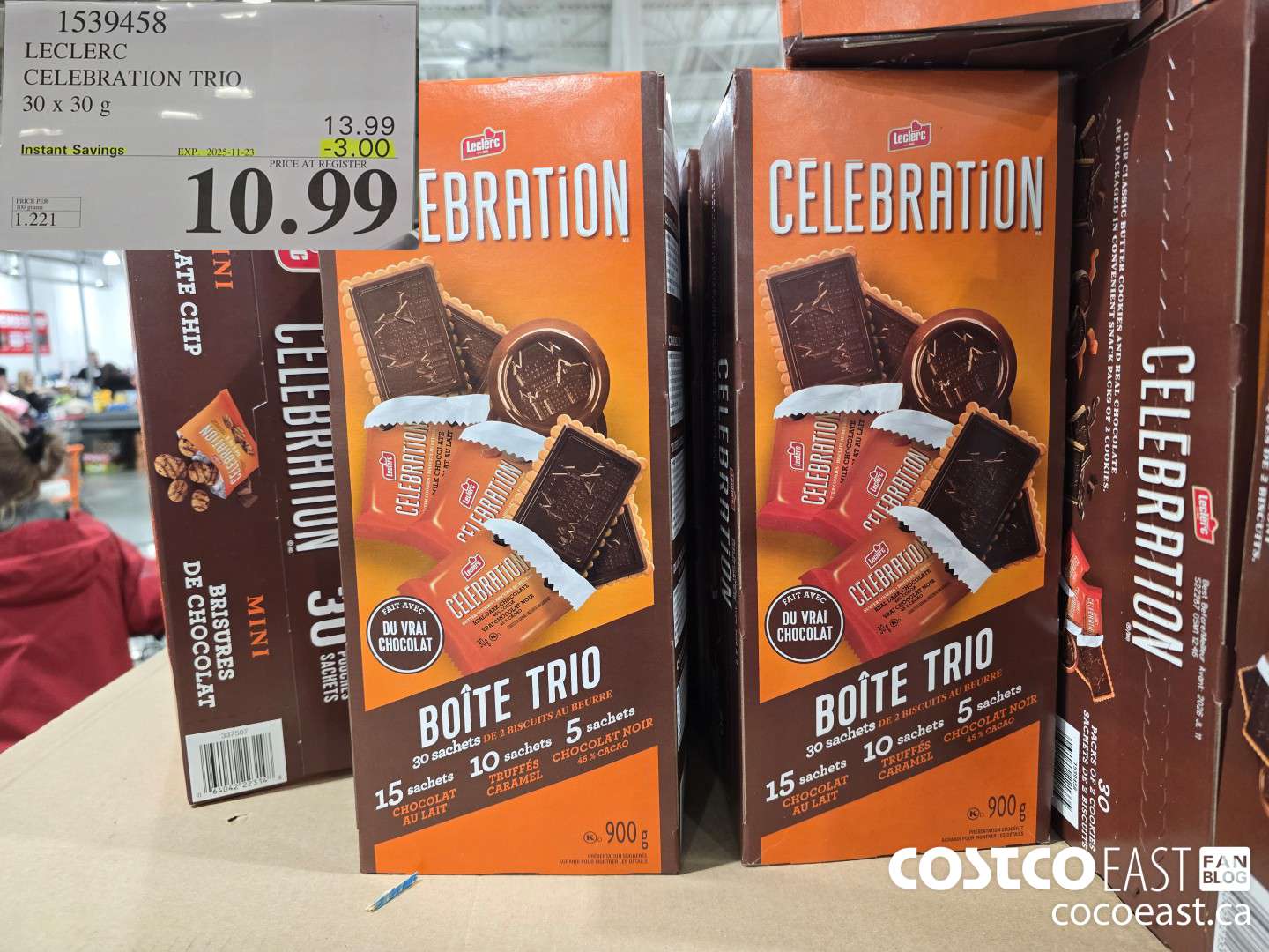 1539458 LECLERC CELEBRATION TRIO 30 x 30g ($3.00 INSTANT SAVINGS EXPIRES ON 2025-11-23) $10.99