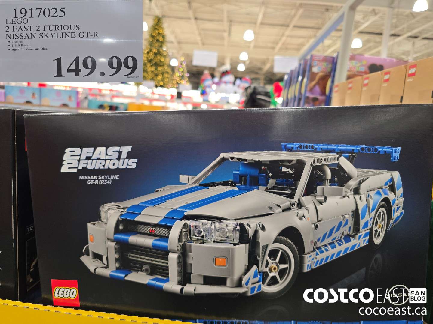 1917025 LEGO 2 FAST 2 FURIOUS NISSAN SKYLINE GT-R $149.99