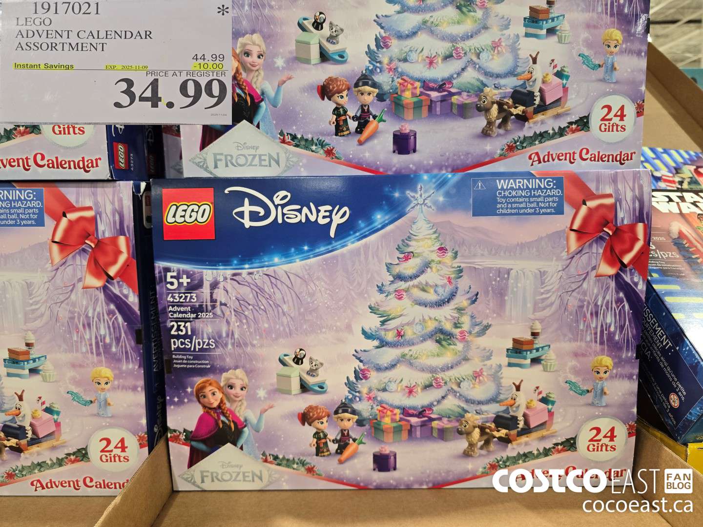 1917021 LEGO ADVENT CALENDAR ASSORTMENT ($10.00 INSTANT SAVINGS EXPIRES ON 2025-11-09) $34.99