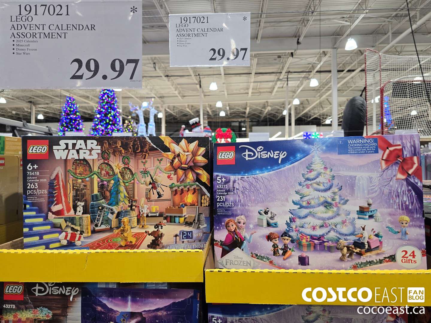 1917021 LEGO ADVENT CALENDAR ASSORTMENT $29.97