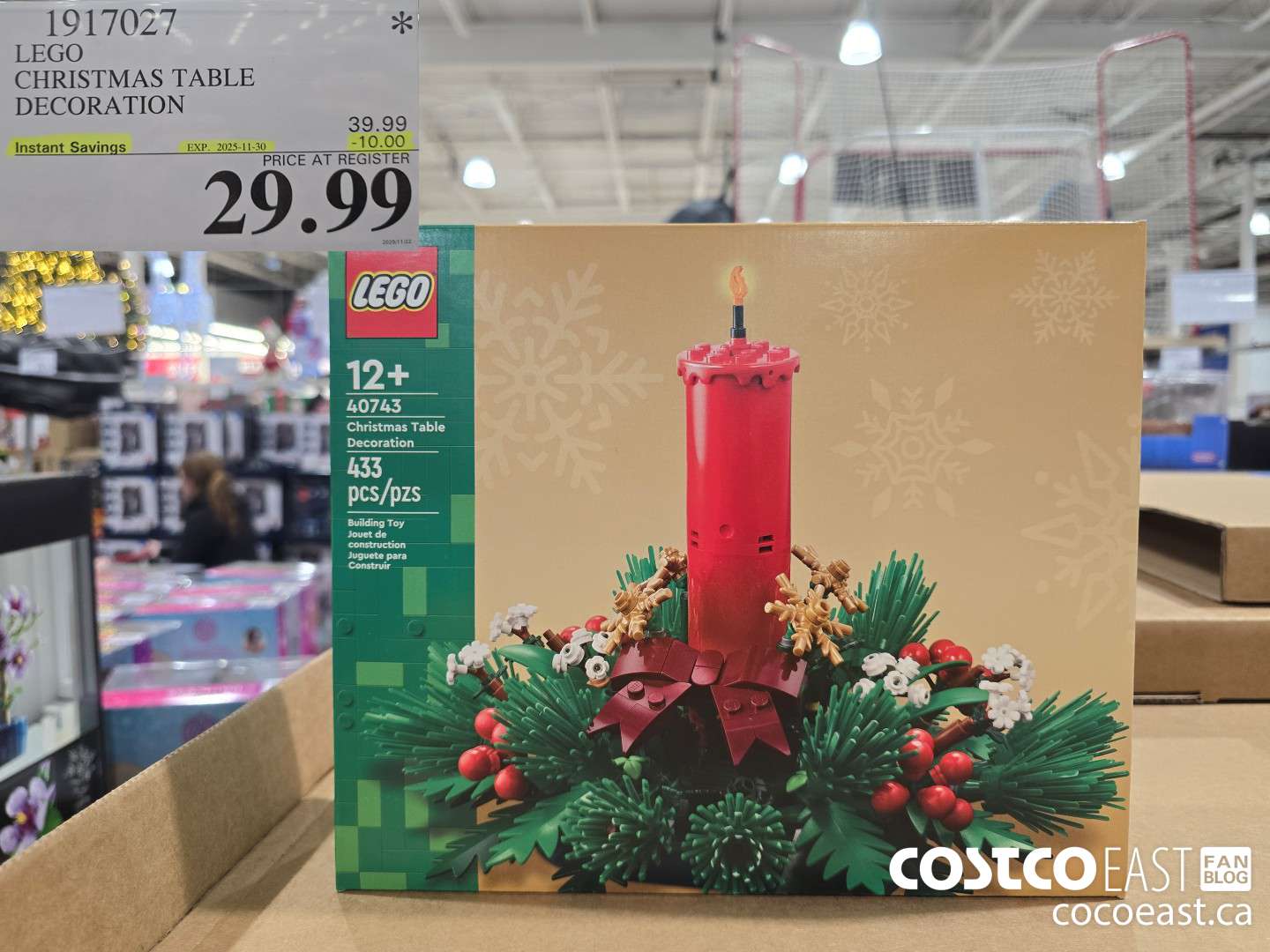 1917027 LEGO CHRISTMAS TABLE DECORATION ($10.00 INSTANT SAVINGS EXPIRES ON 2025-11-30) $29.99