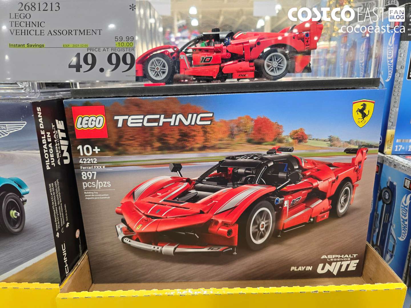 2681213 LEGO TECHNIC VEHICLE ASSORTMENT ($10.00 INSTANT SAVINGS EXPIRES ON 2025-12-01) $49.99