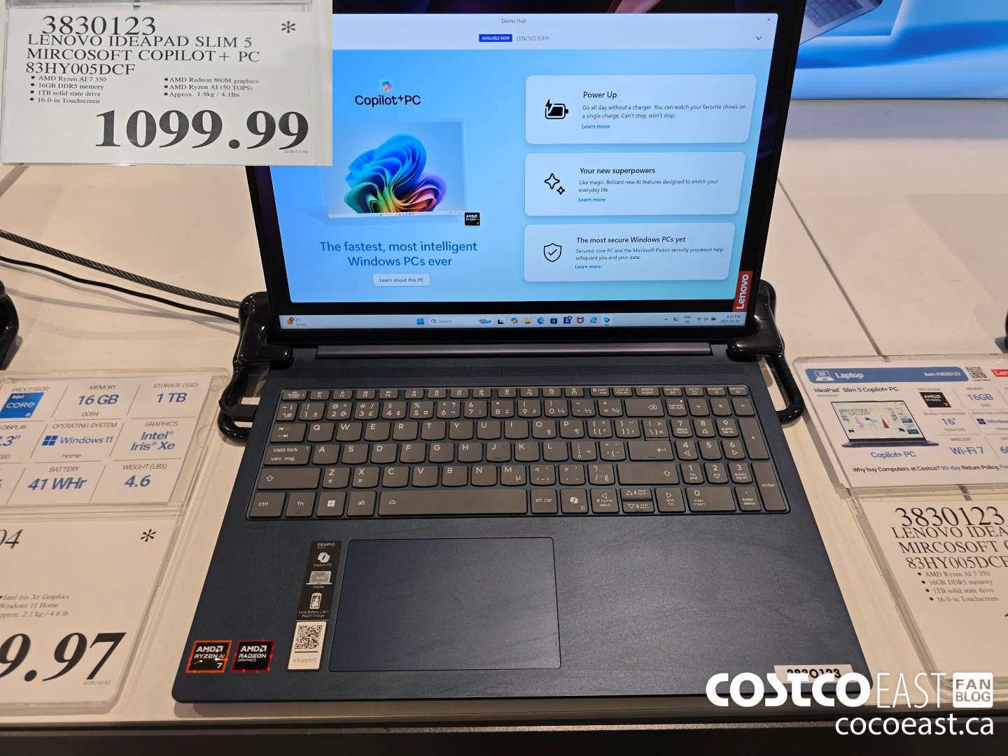 3830123 LENOVO IDEAPAD SLIM 5 MIRCOSOFT COPILOT+ PC 83HY005DCF $1099.99