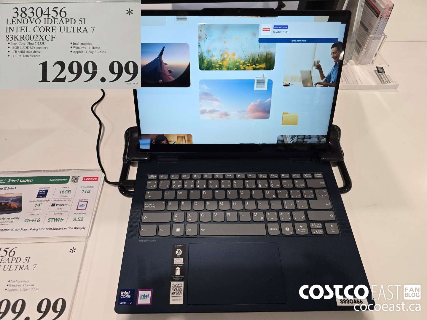 3830456 LENOVO IDEAPD 5I INTEL CORE ULTRA 7 83KR002XCF $1299.99