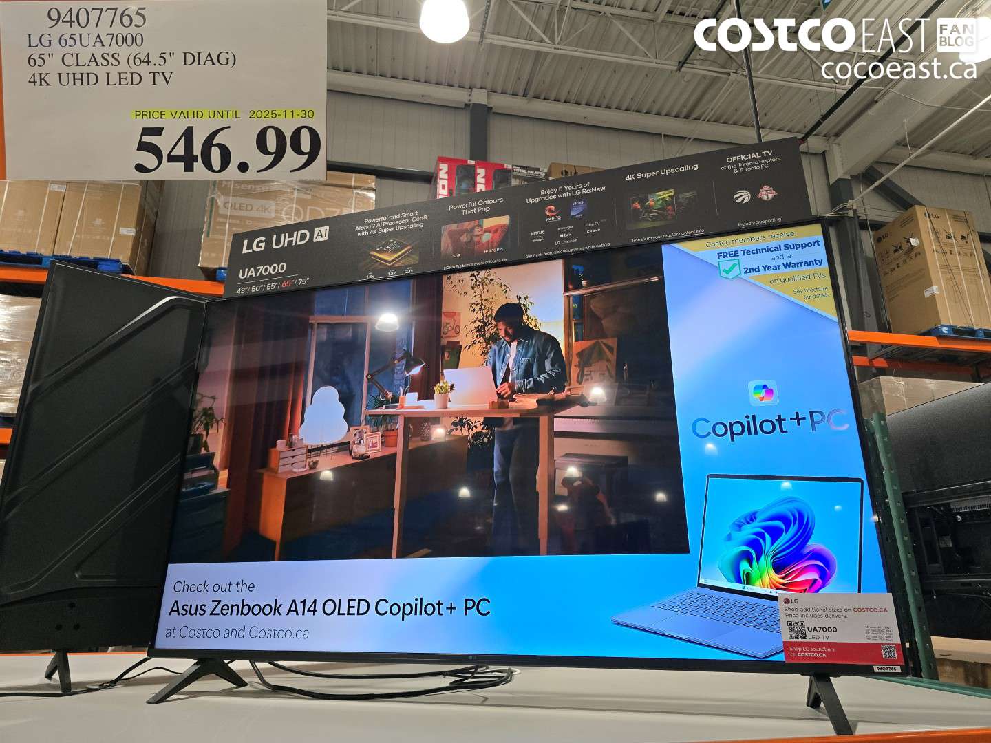 9407765 LG 65UA7000 65