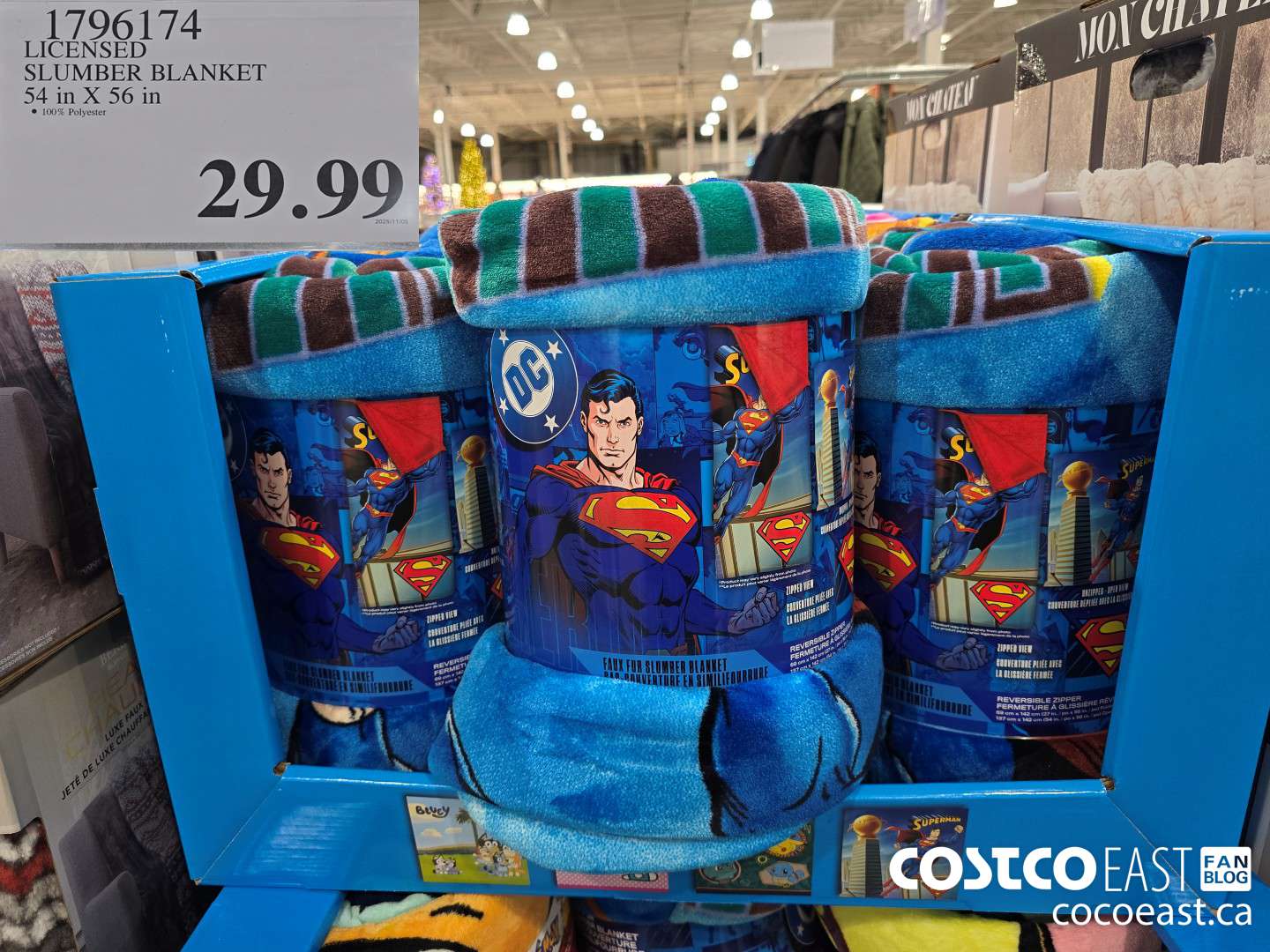 1796174 LICENSED SLUMBER BLANKET 54 IN X 56 IN $29.99