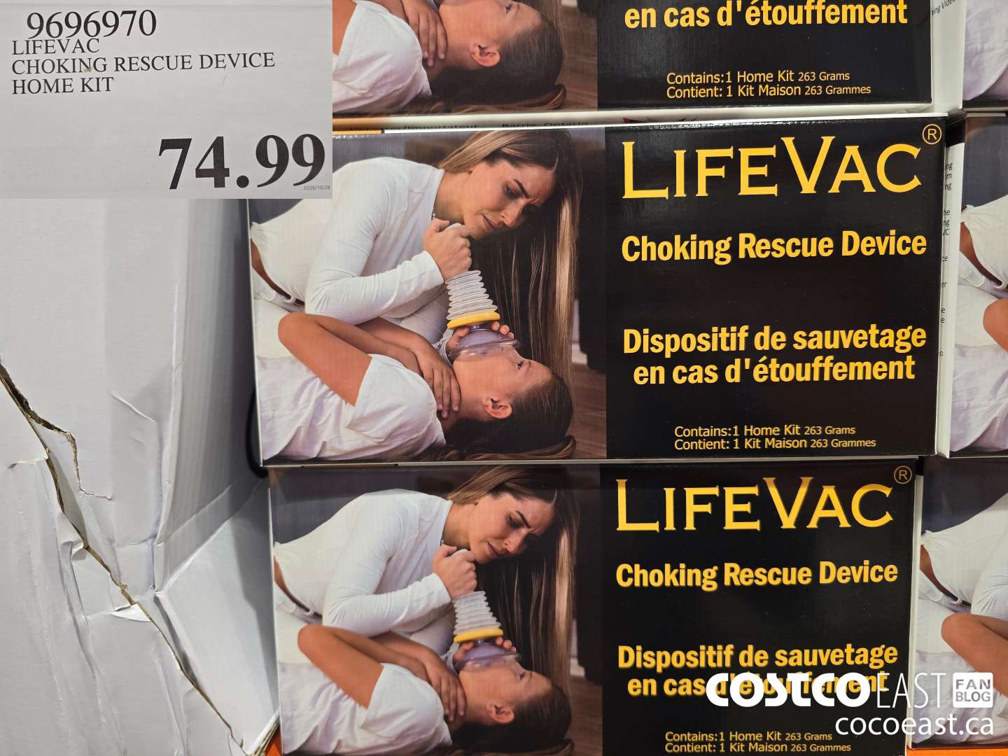 9690970 LIFEVAC CHOKING RESCUE DEVICE HOME KIT $74.99