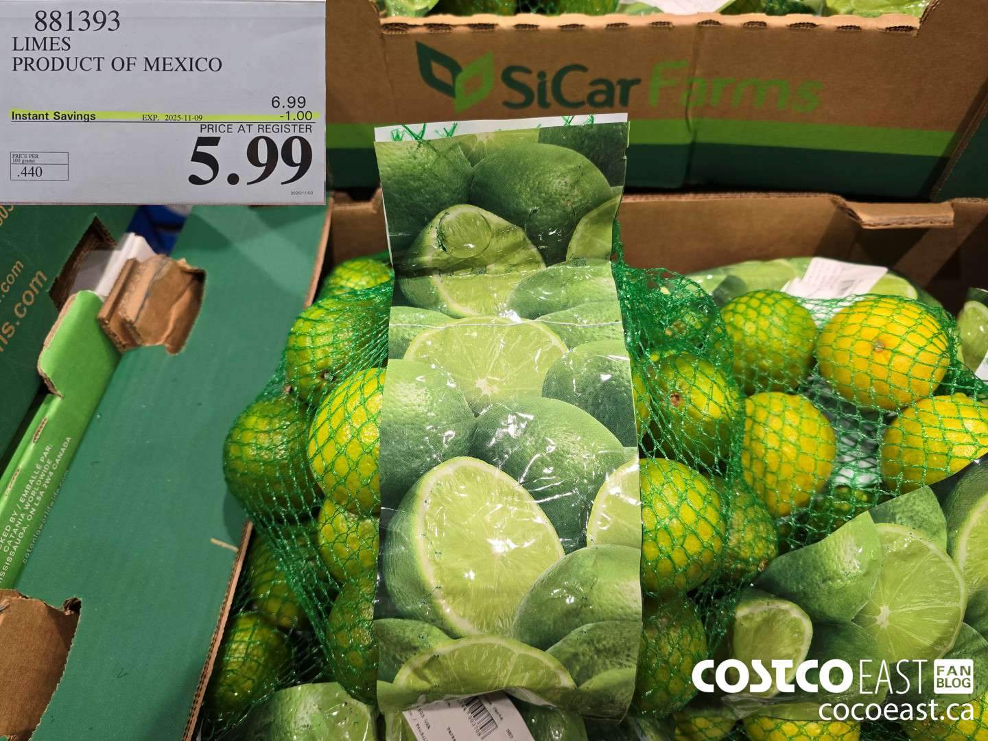 881393 LIMES PRODUCT OF MEXICO ($1.00 INSTANT SAVINGS EXPIRES ON 2025-11-09) $5.99