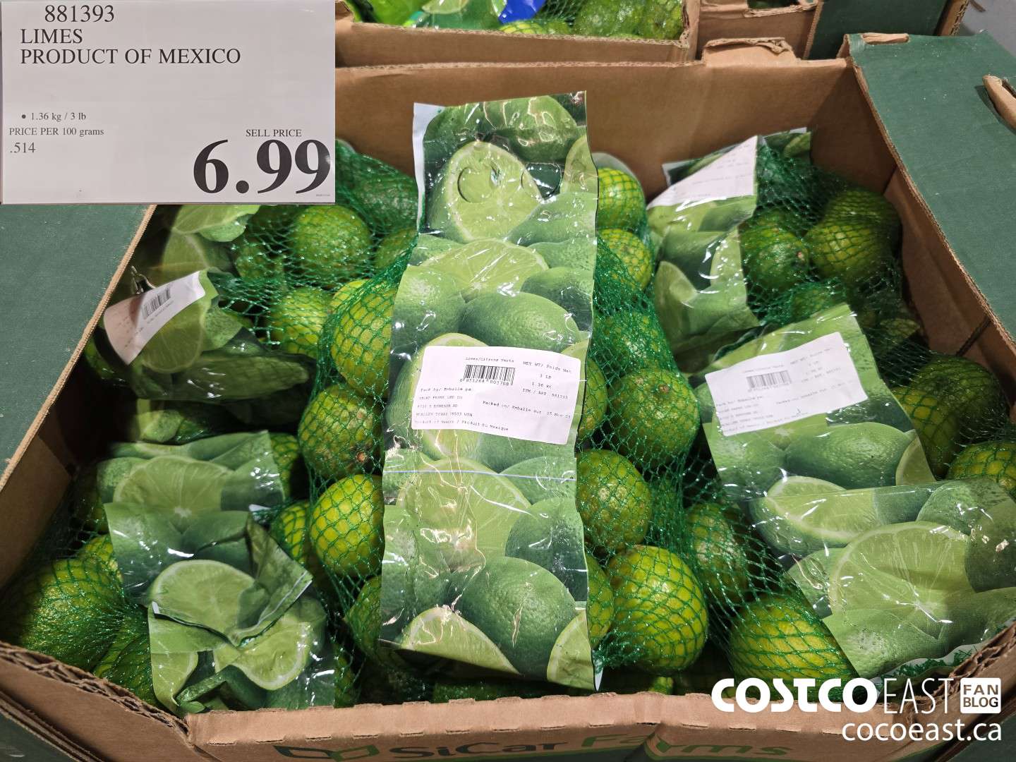 881393 LIMES PRODUCT OF MEXICO $6.99