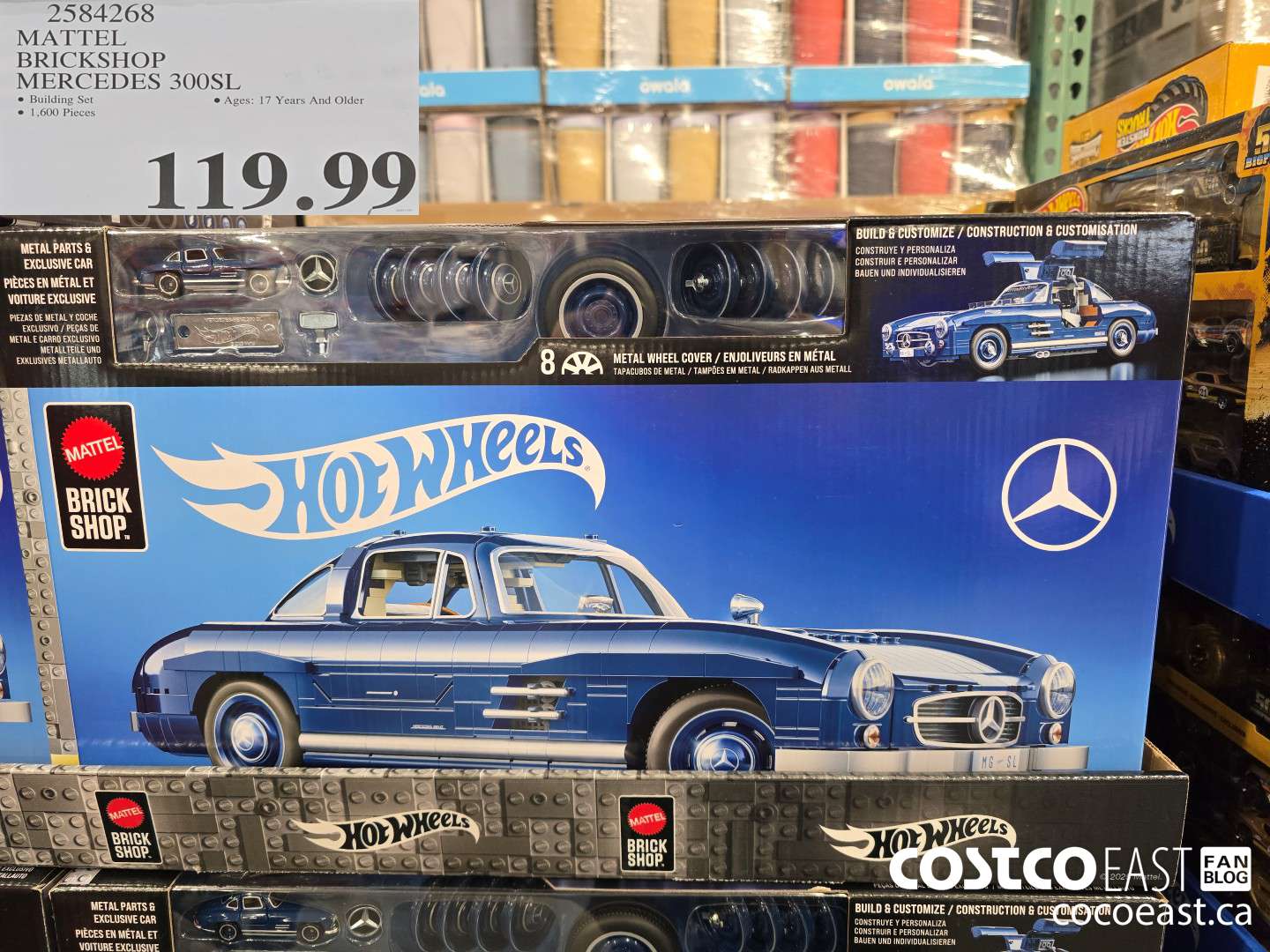 2584268 MATTEL BRICKSHOP MERCEDES 300SL $119.99