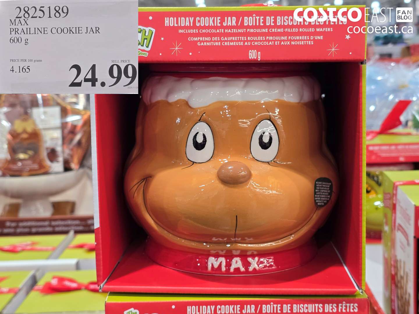 2825189 MAX PRAILINE COOKIE JAR 600 g $249.9