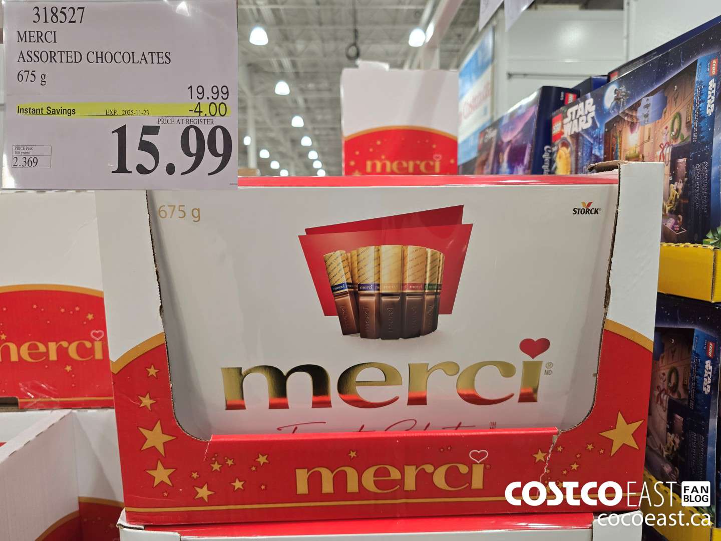 318527 MERCI ASSORTED CHOCOLATE 675G ($4.00 INSTANT SAVINGS EXPIRES ON 2025-11-23) $15.99