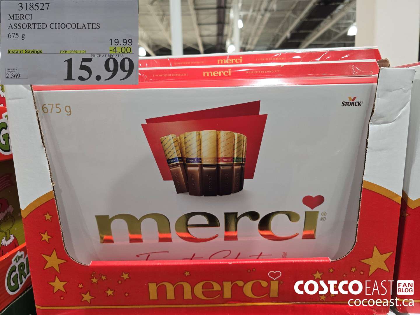 318527 MERCI ASSORTED CHOCOLATE 675G ($4.00 INSTANT SAVINGS EXPIRES ON 2025-11-23) $15.99