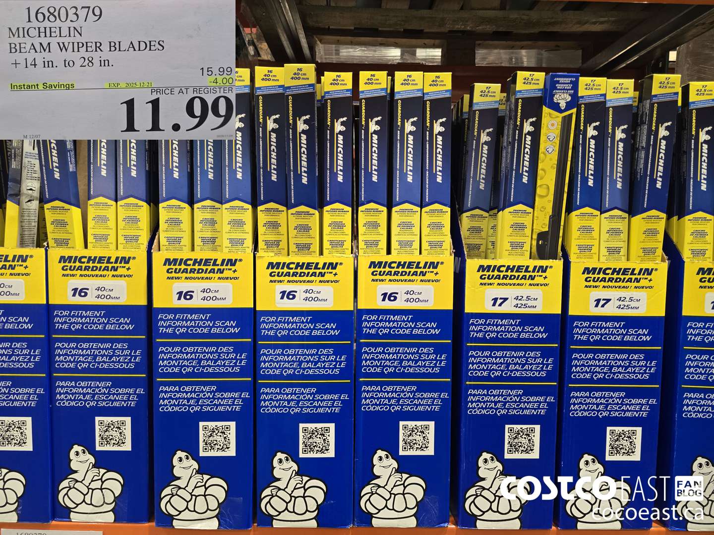 1680379 MICHELIN GUARDIAN + BEAM WIPER BLADES 14