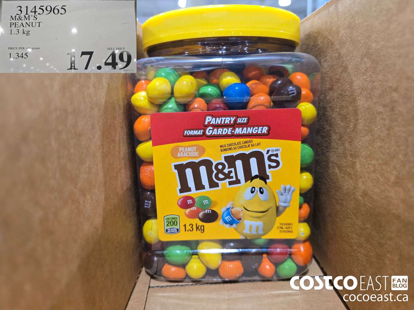 3145965 M&M PEANUT 1.58 KG $17.49