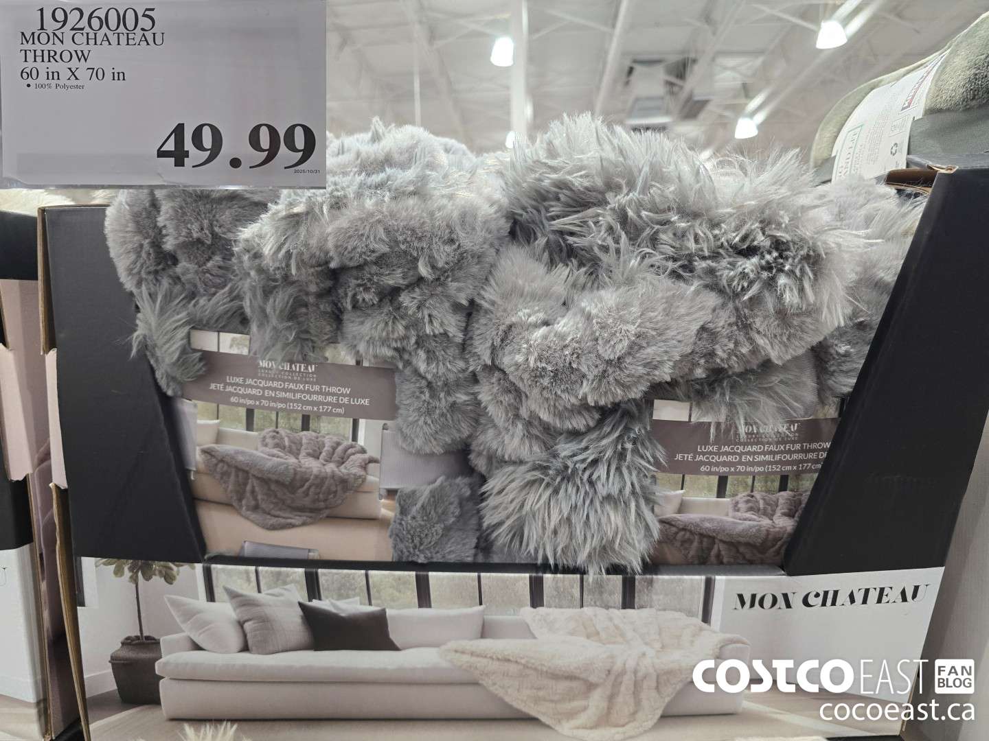 1926005 MON CHATEAU THROW 60 in X 70 in $49.99