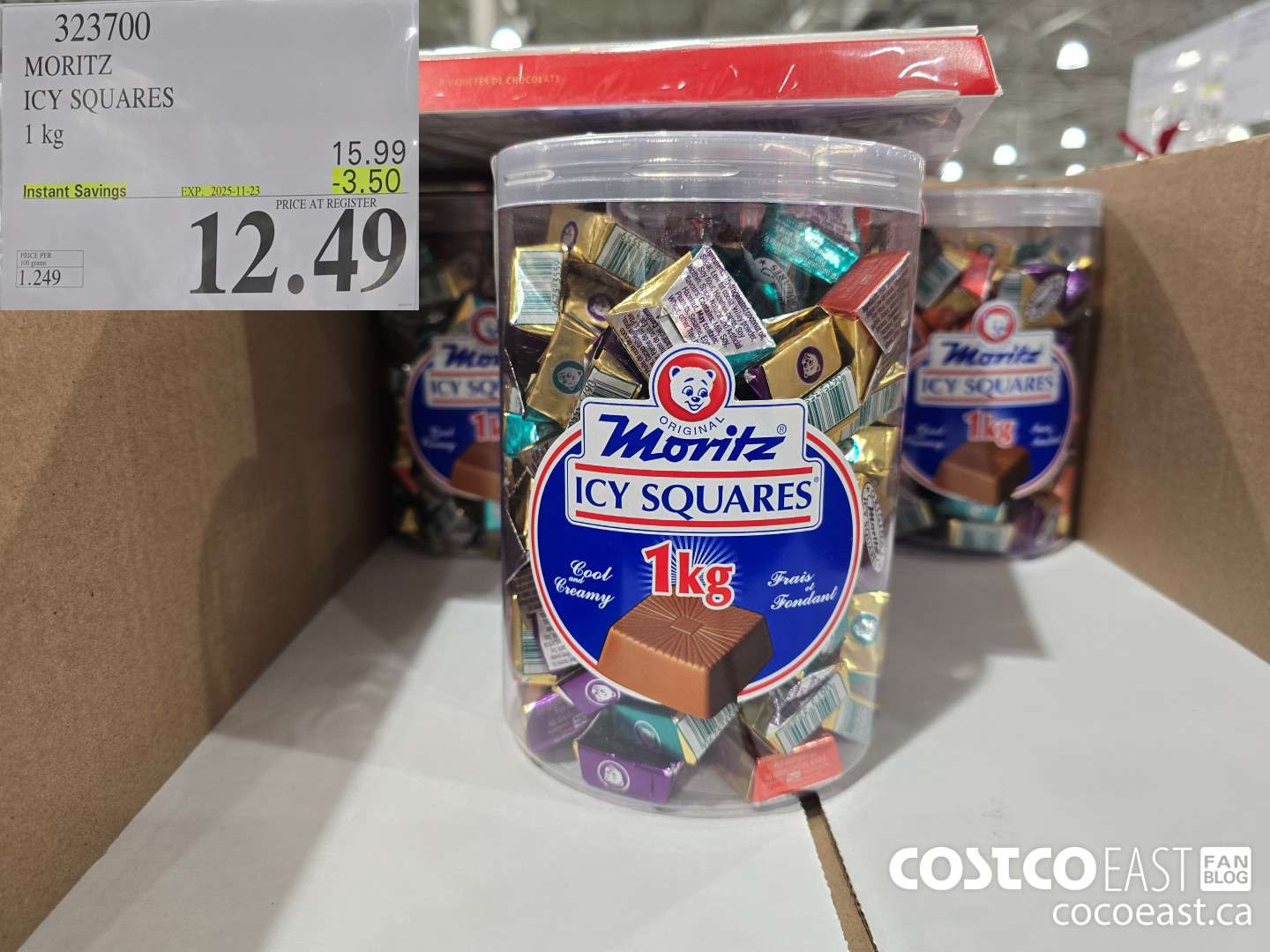 323700 MORITZ ICY SQUARES 1 KG ($3.50 INSTANT SAVINGS EXPIRES ON 2025-11-23) $12.49