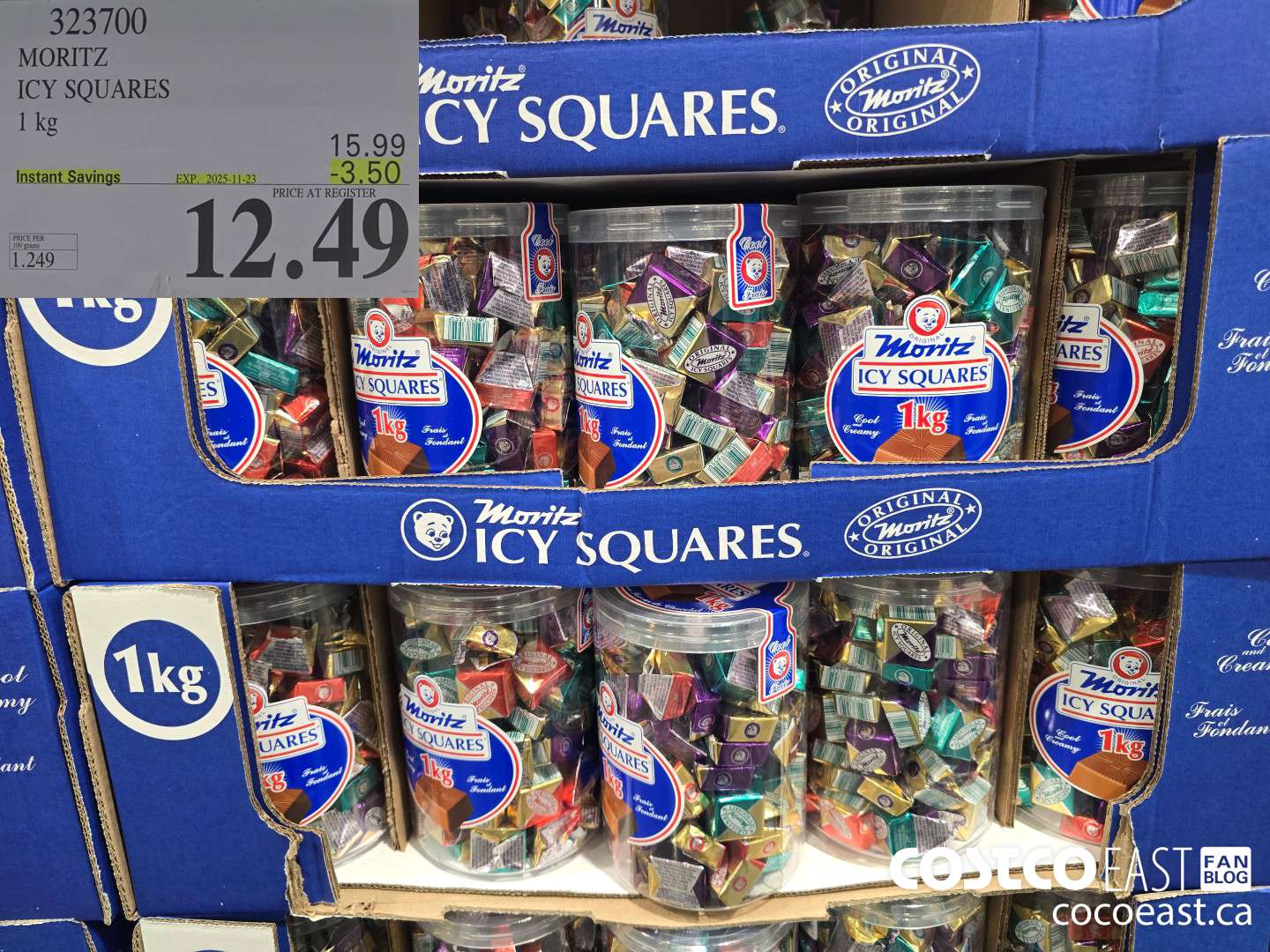 323700 MORITZ ICY SQUARES 1 KG ($3.50 INSTANT SAVINGS EXPIRES ON 2025-11-23) $12.49