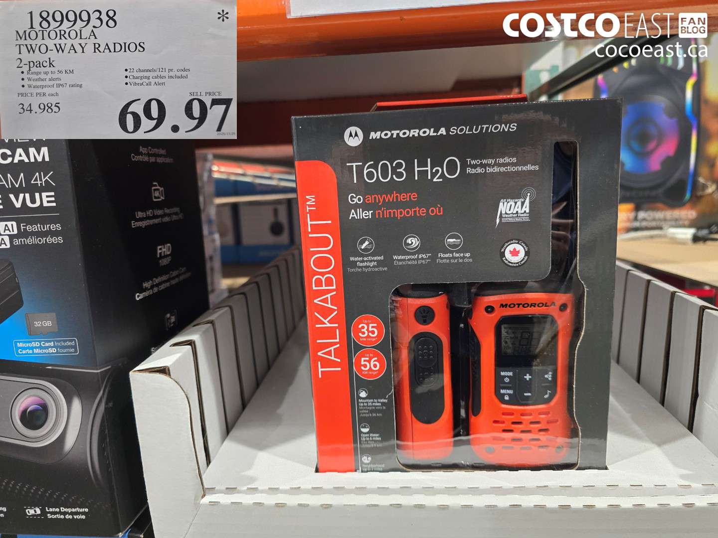 1899938 MOTOROLA TWO-WAY RADIOS 2-pack $69.97