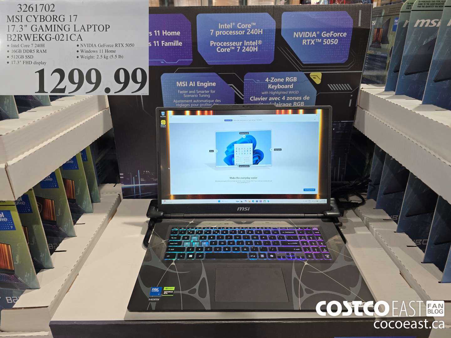 3261702 MSI CYBORG 17 17.3