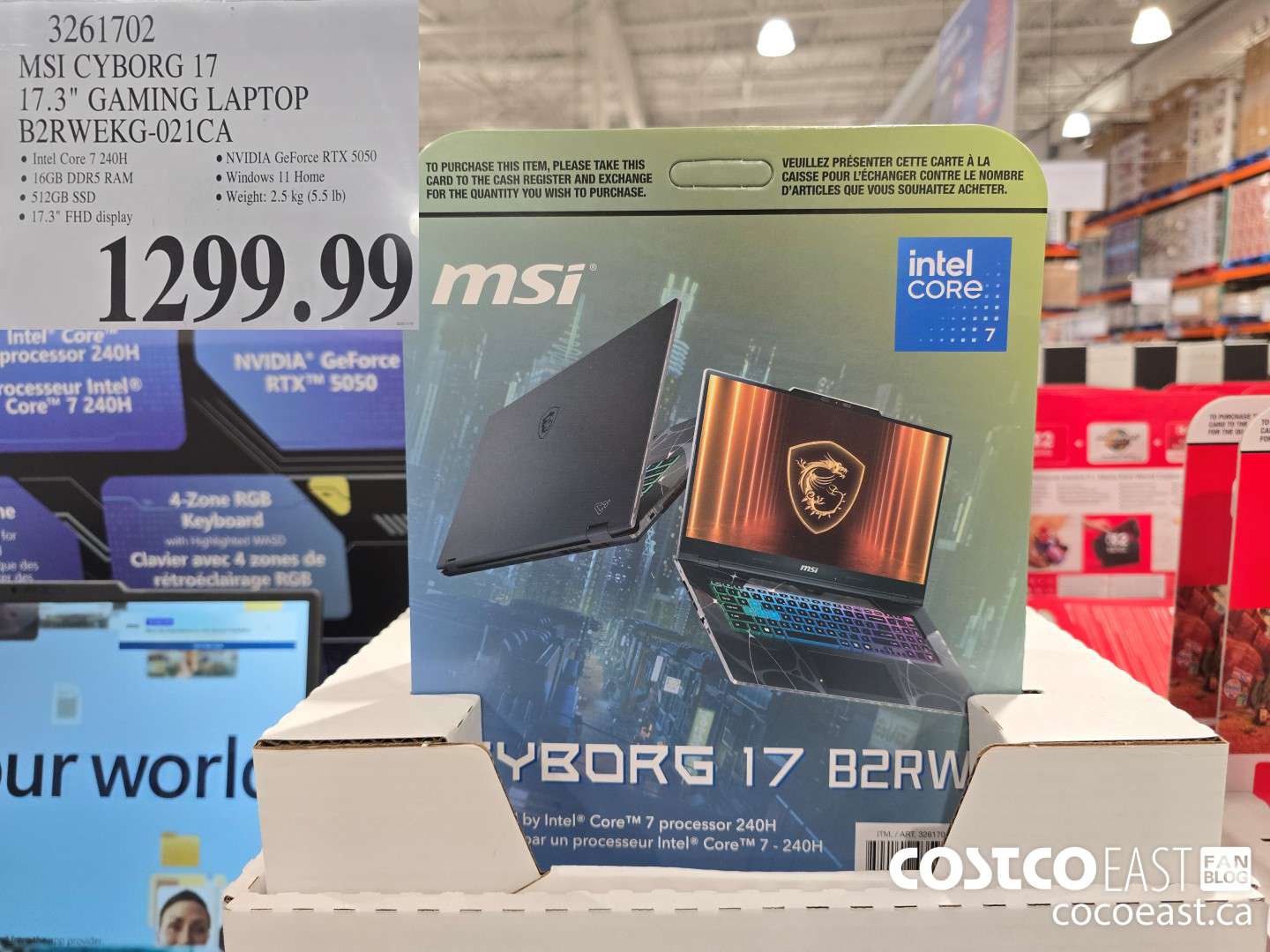 3261702 MSI CYBORG 17 17.3