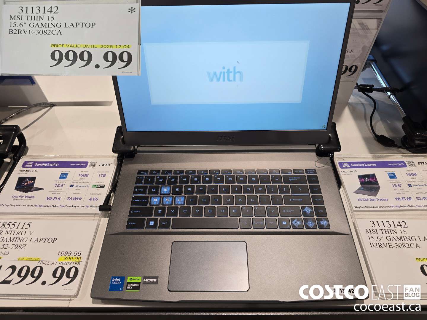 3113142 MSI THIN 15 15.6