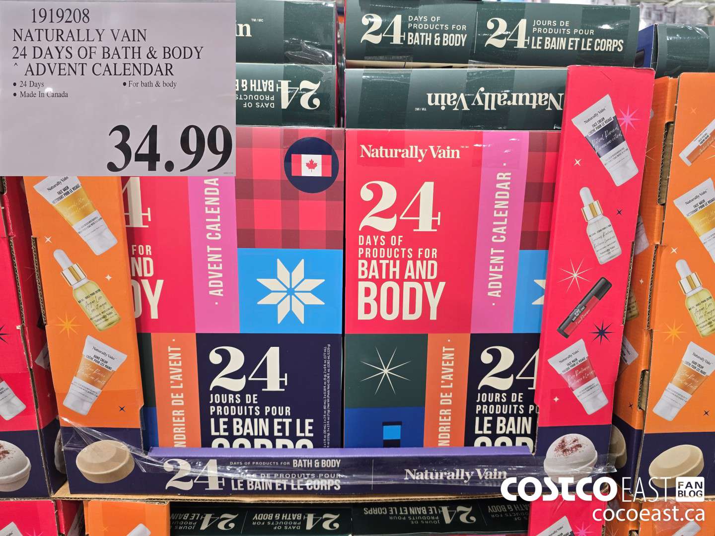 1919208 NATURALLY VAIN 24 DAYS OF BATH & BODY ADVENT CALENDAR $34.99