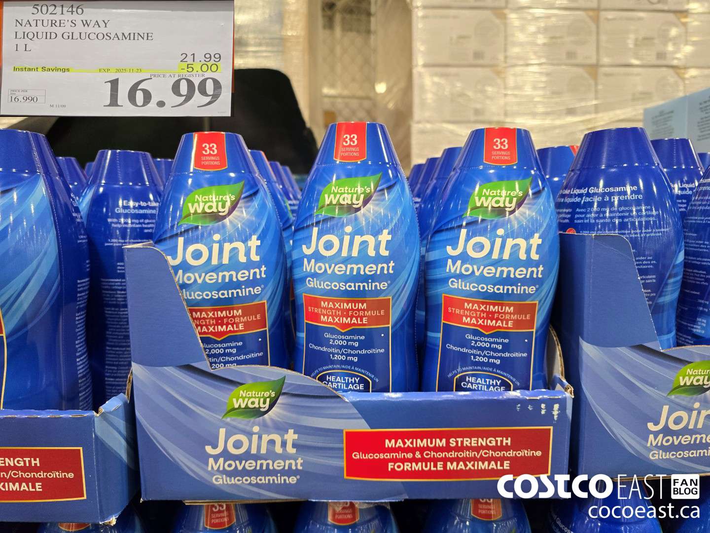 502146 NATURE'S WAY LIQUID GLUCOSAMINE 1L ($5.00 INSTANT SAVINGS EXPIRES ON 2025-11-23) $16.99