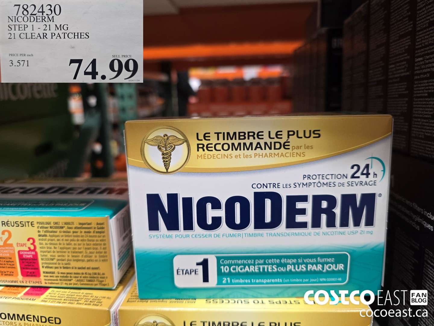 782430 NICODERM STEP 1-21 MG 21 CLEAT PATCHES $74.99