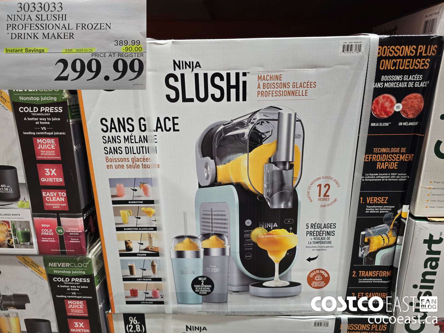 3033033 NINJA SLUSHI PROFESSIONAL FROZEN “DRINK MAKER ($90.00 INSTANT SAVINGS EXPIRES ON 2025-11-23) $299.99