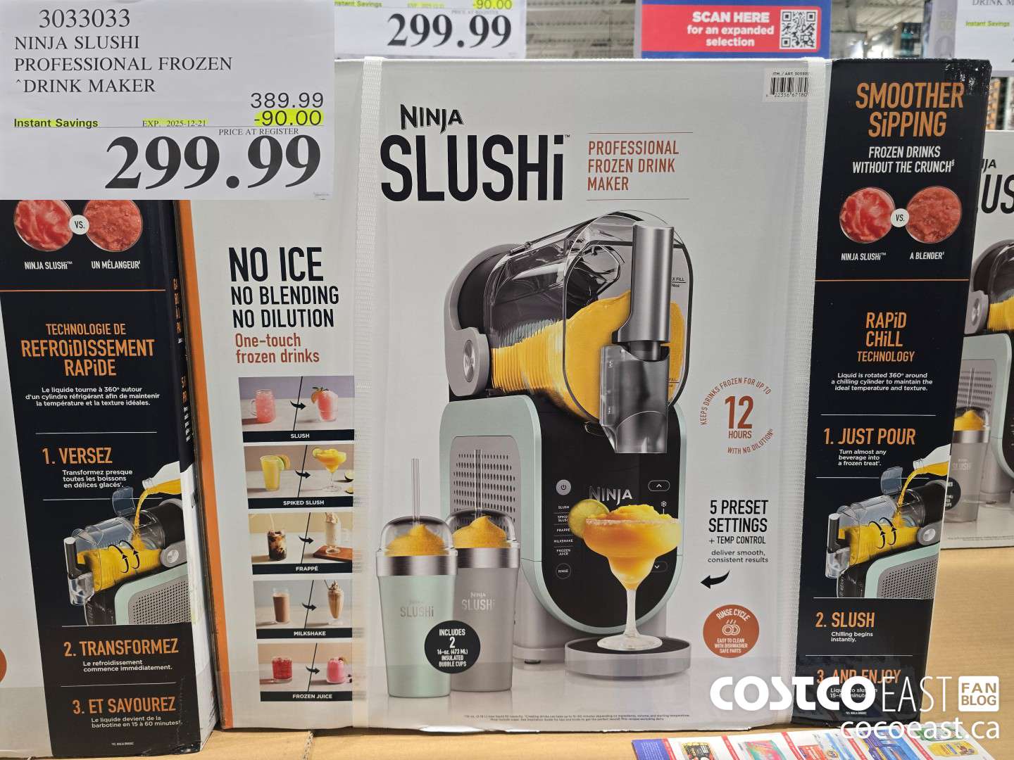 3033033 NINJA SLUSHI PROFESSIONAL FROZEN “DRINK MAKER ($90.00 INSTANT SAVINGS EXPIRES ON 2025-12-21) $299.99