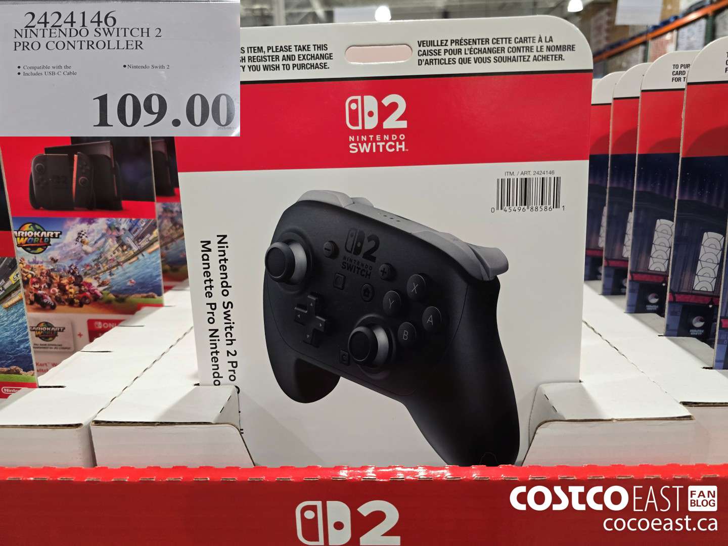 2424146 NINTENDO SWITCH 2 PRO CONTROLLER $109.00