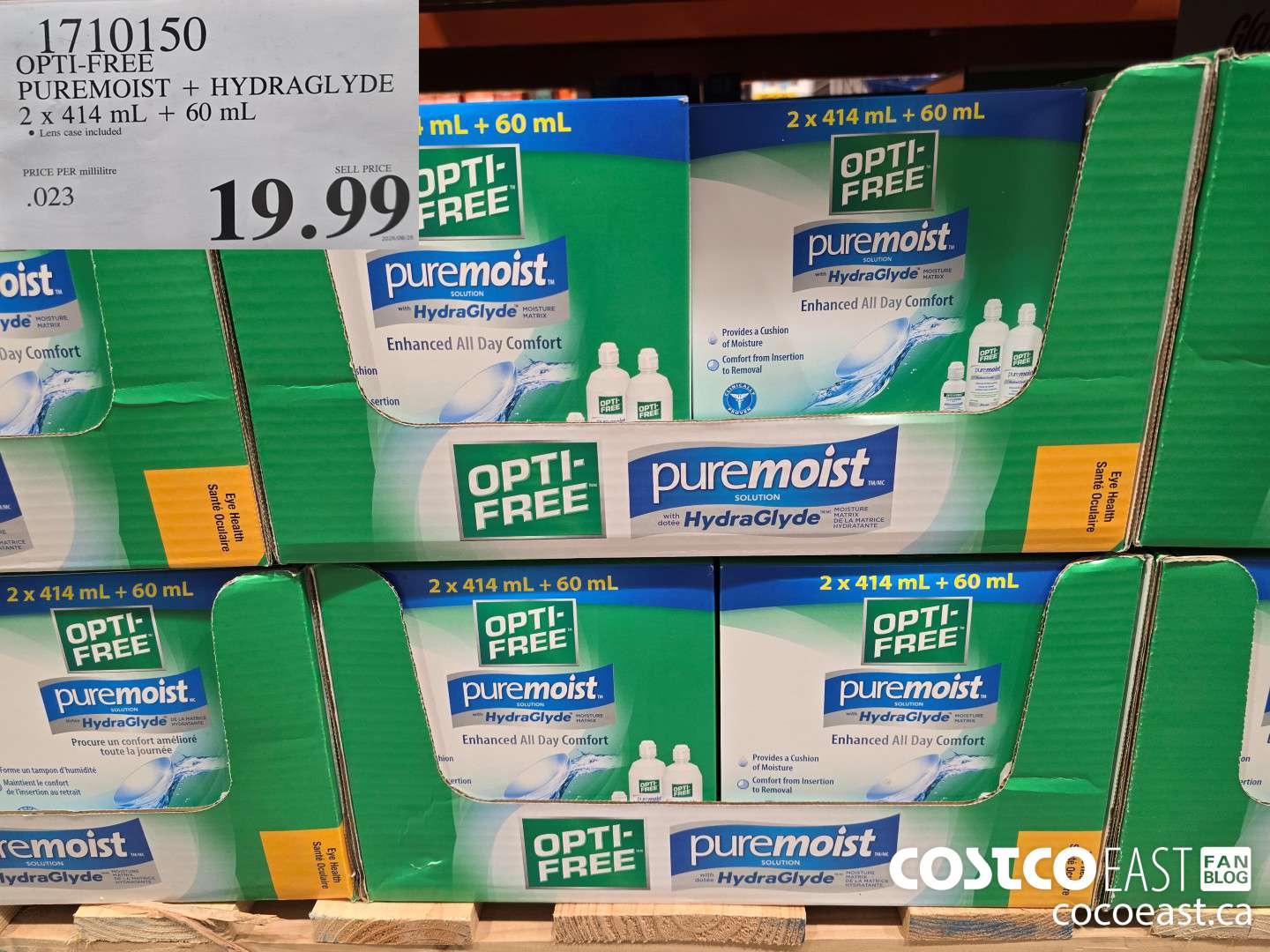 1710150 OPTI-FREE PUREMOIST + HYPERGLIDE 2 X 414 + 60 ml $19.99