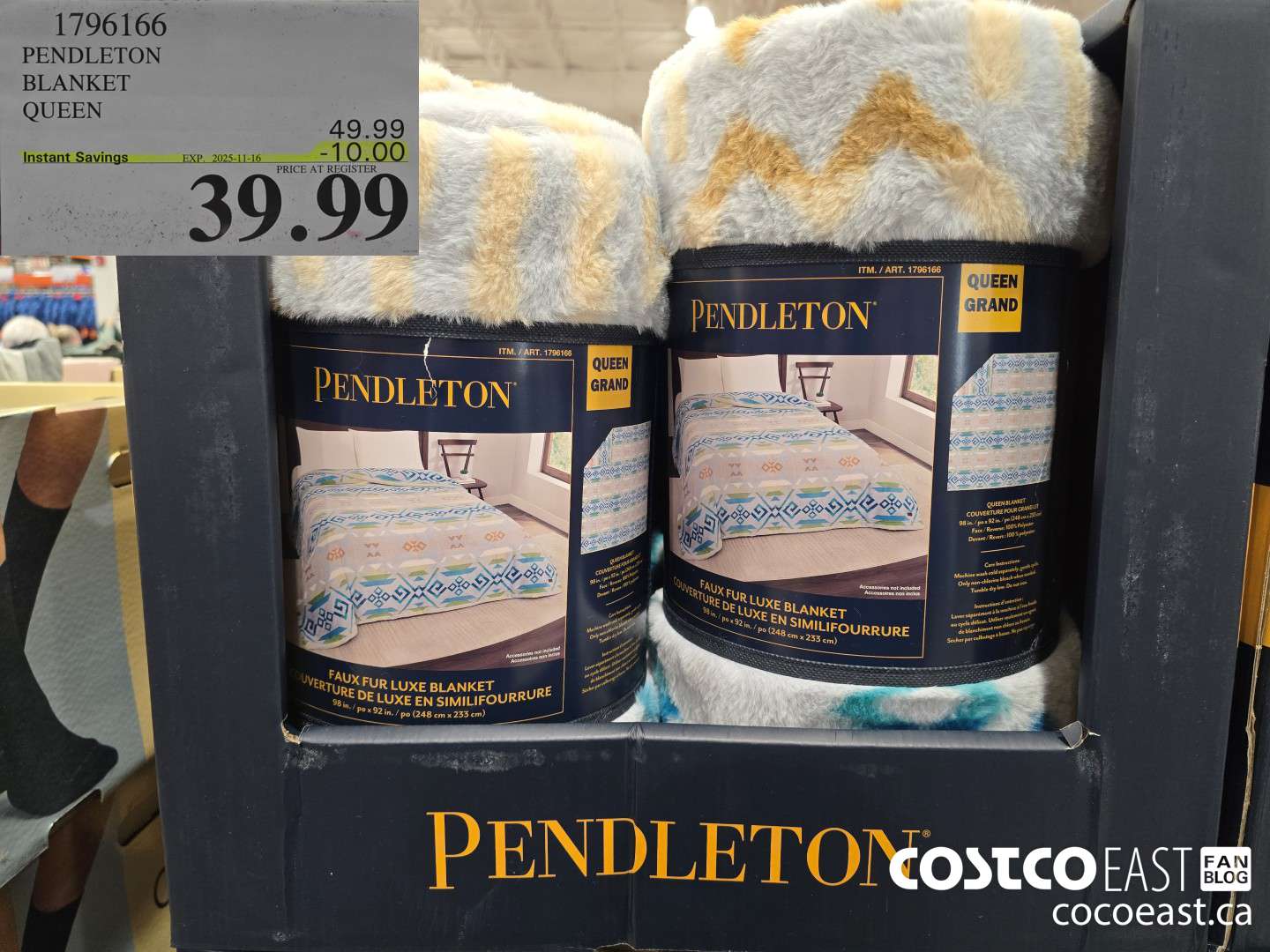 1796166 PENDLETON BLANKET QUEEN ($10.00 INSTANT SAVINGS EXPIRES ON 2025-11-16) $39.99