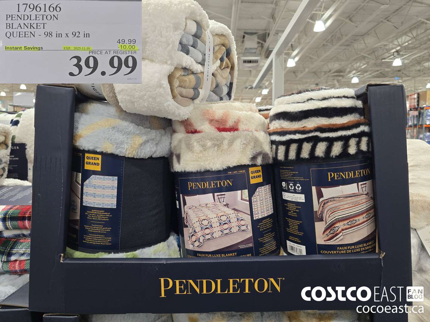 1796166 PENDLETON BLANKET QUEEN ($10.00 INSTANT SAVINGS EXPIRES ON 2025-11-16) $39.99