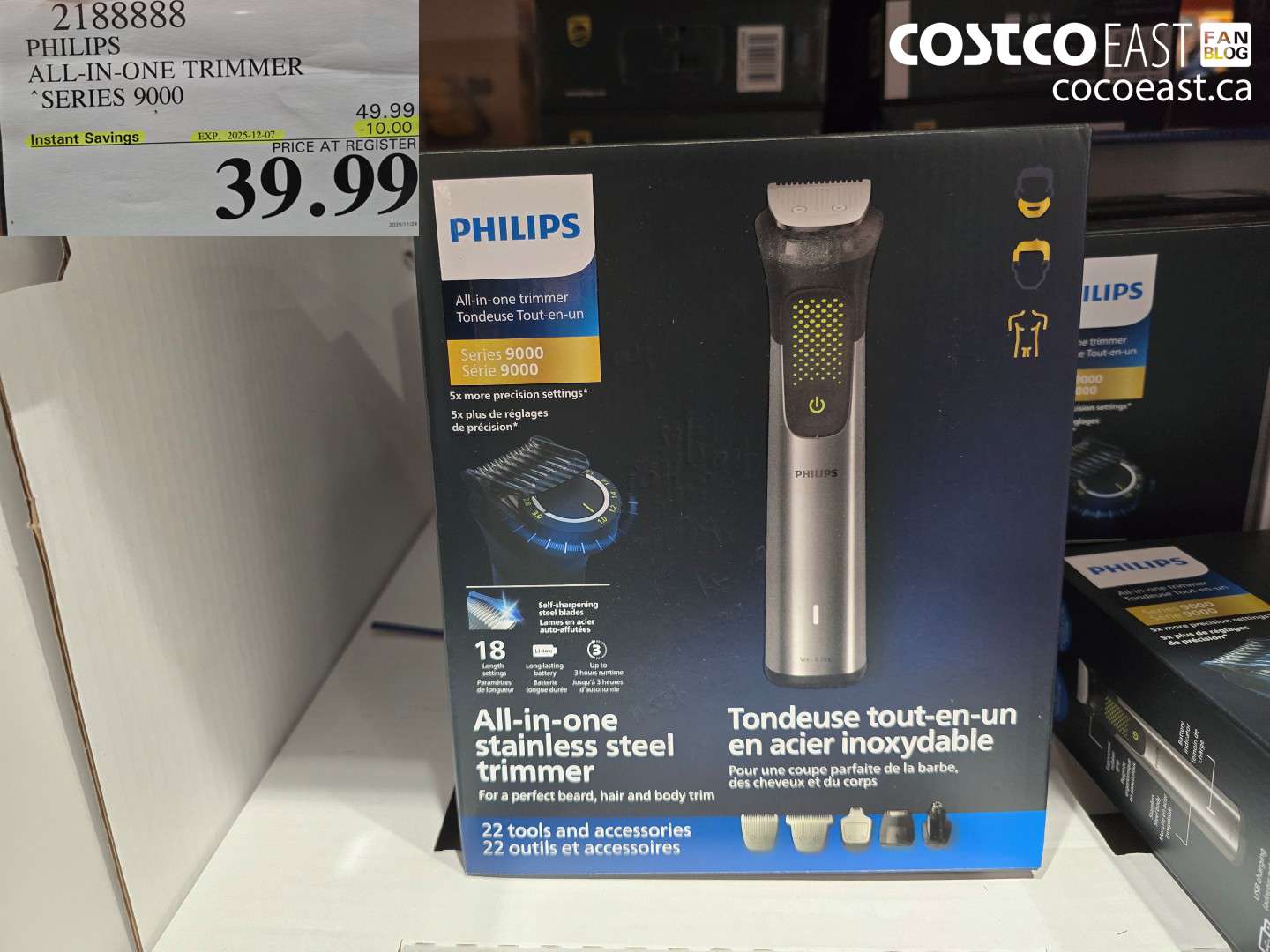 2188888 PHILIPS ALL-IN-ONE TRIMMER “SERIES 9000 ($10.00 INSTANT SAVINGS EXPIRES ON 2025-12-07) $39.99