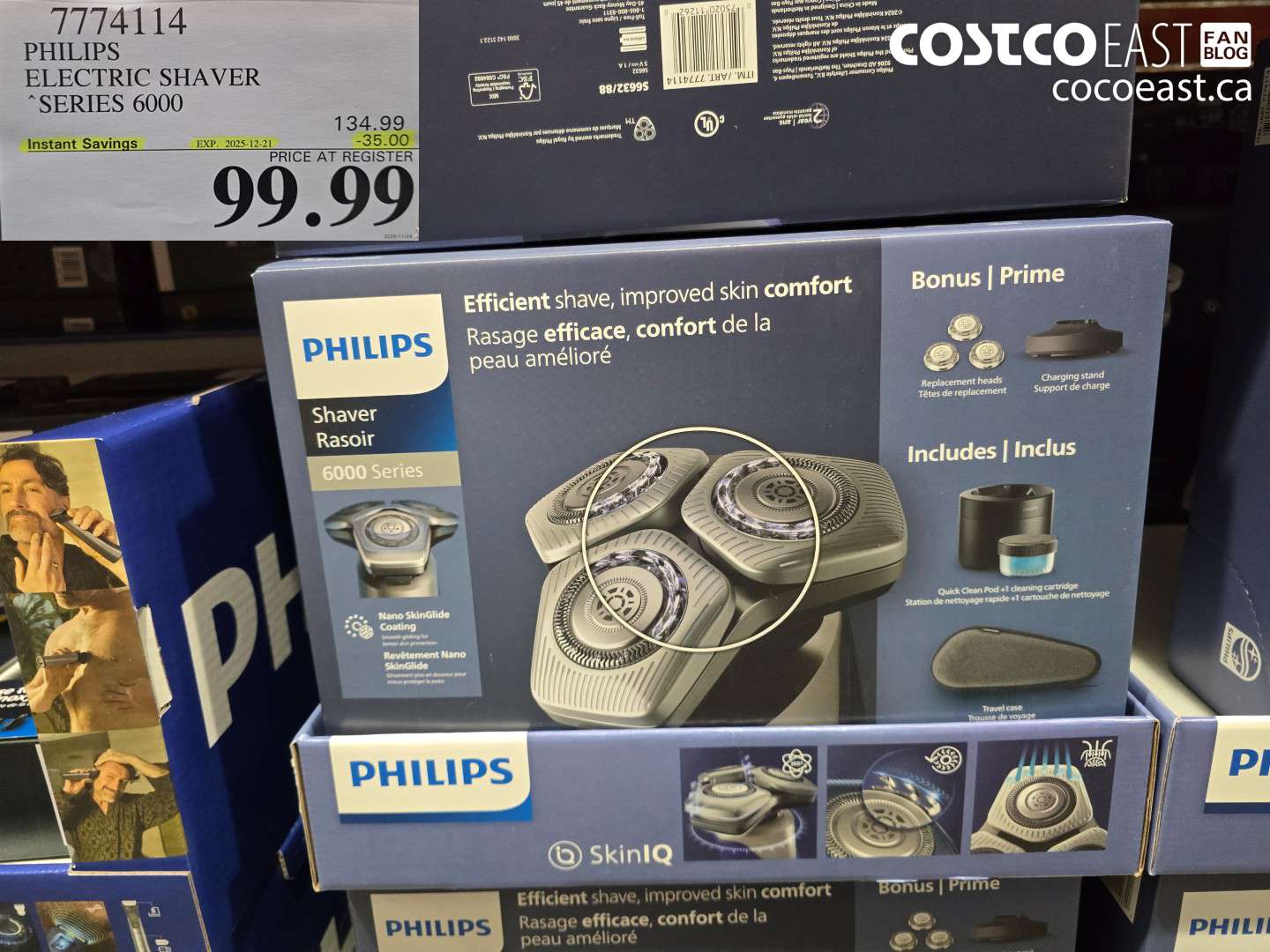 7774114 PHILIPS ELECTRIC SHAVER “SERIES 6000 ($35.00 INSTANT SAVINGS EXPIRES ON 2025-12-21) $99.99