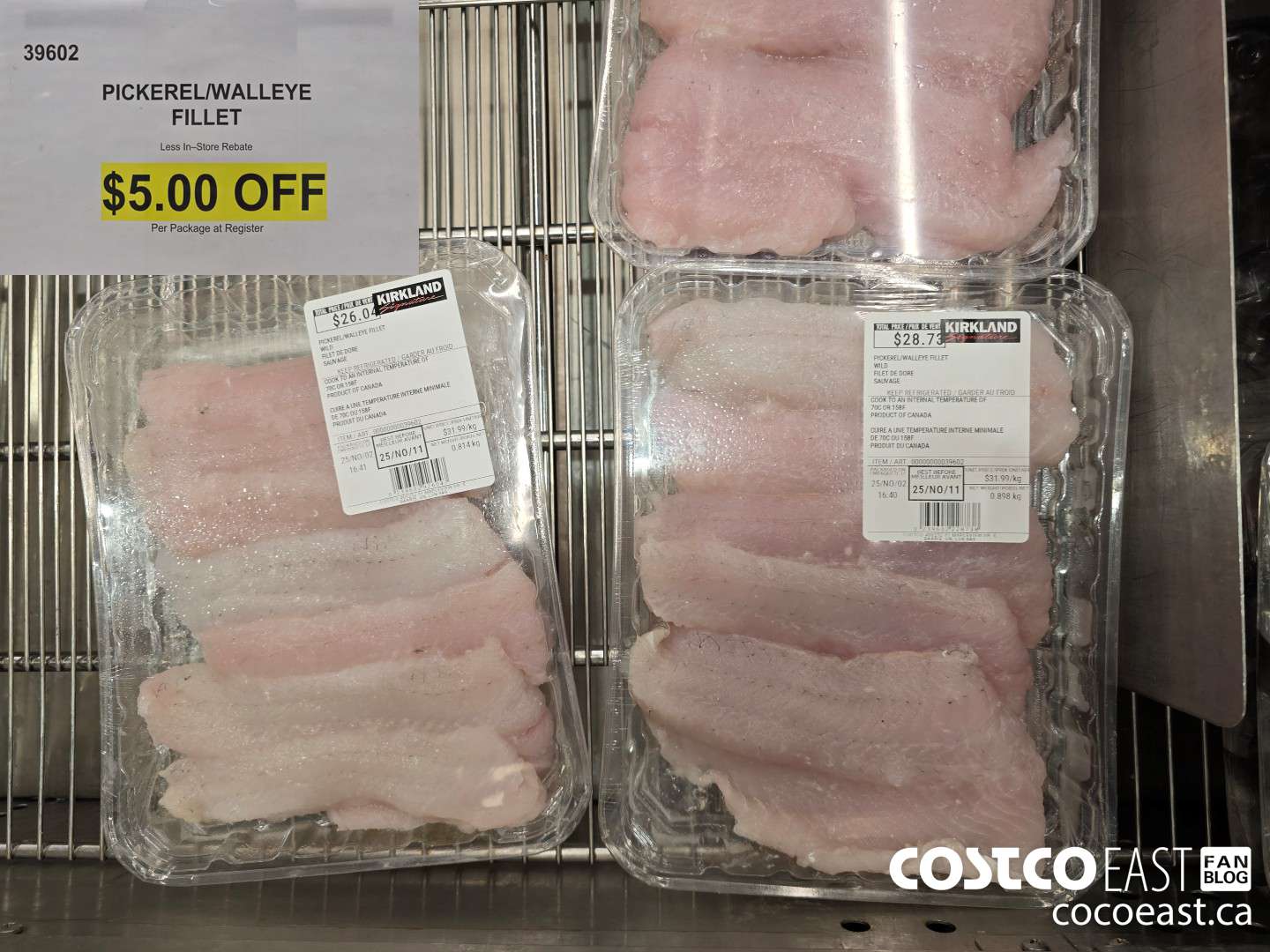 39602 PICKEREL/WALLEYE FILLETS ($5.00 INSTANT SAVINGS)