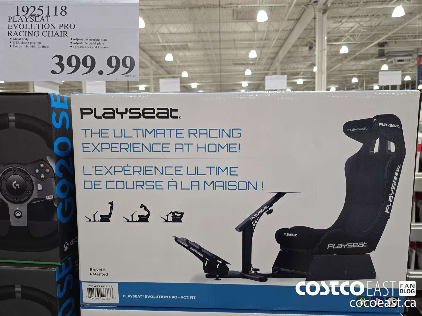 1925118 PLAYSEAT EVOLUTION PRO RACING CHAIR $399.99