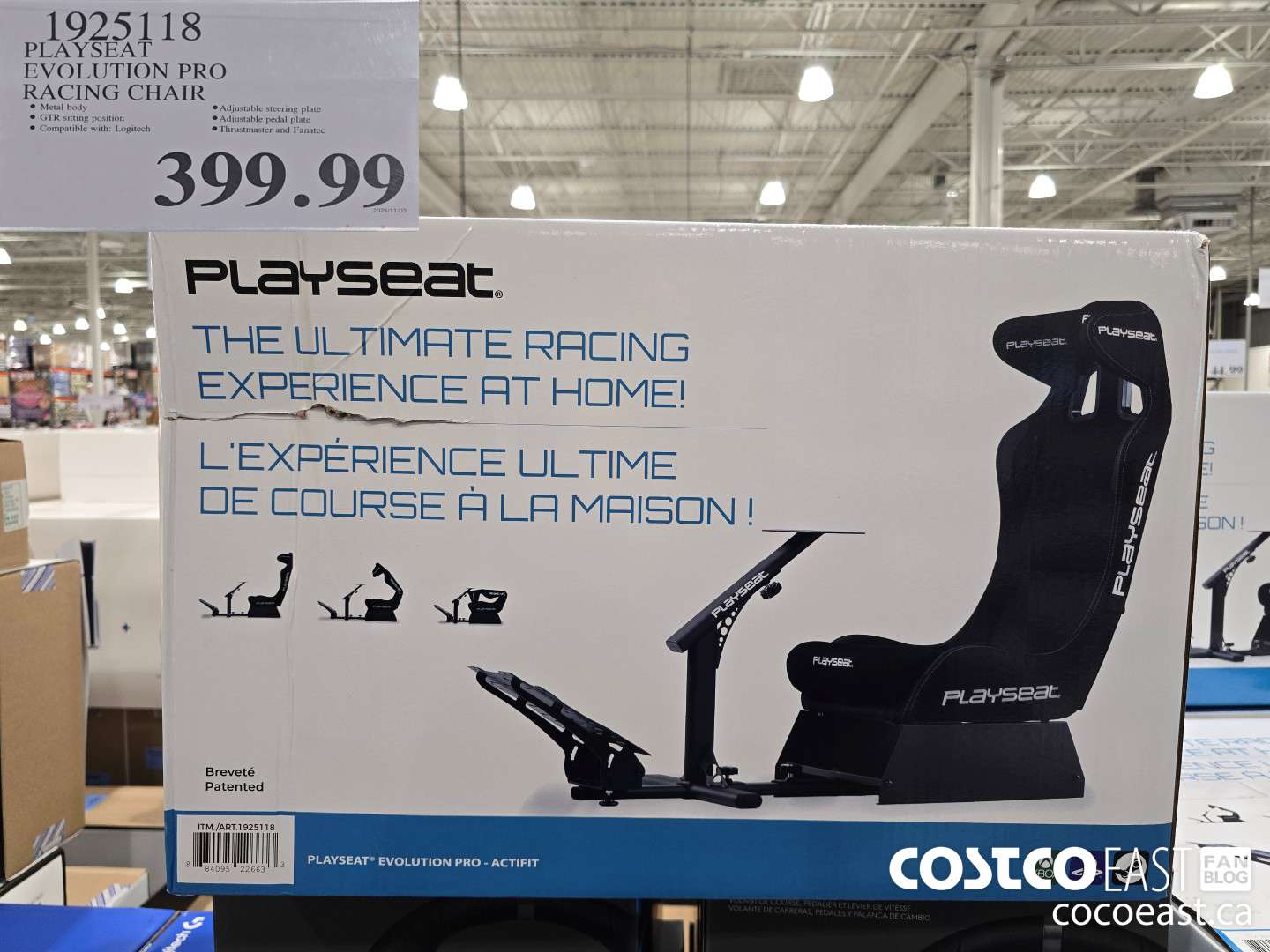 1925118 PLAYSEAT EVOLUTION PRO RACING CHAIR $399.99