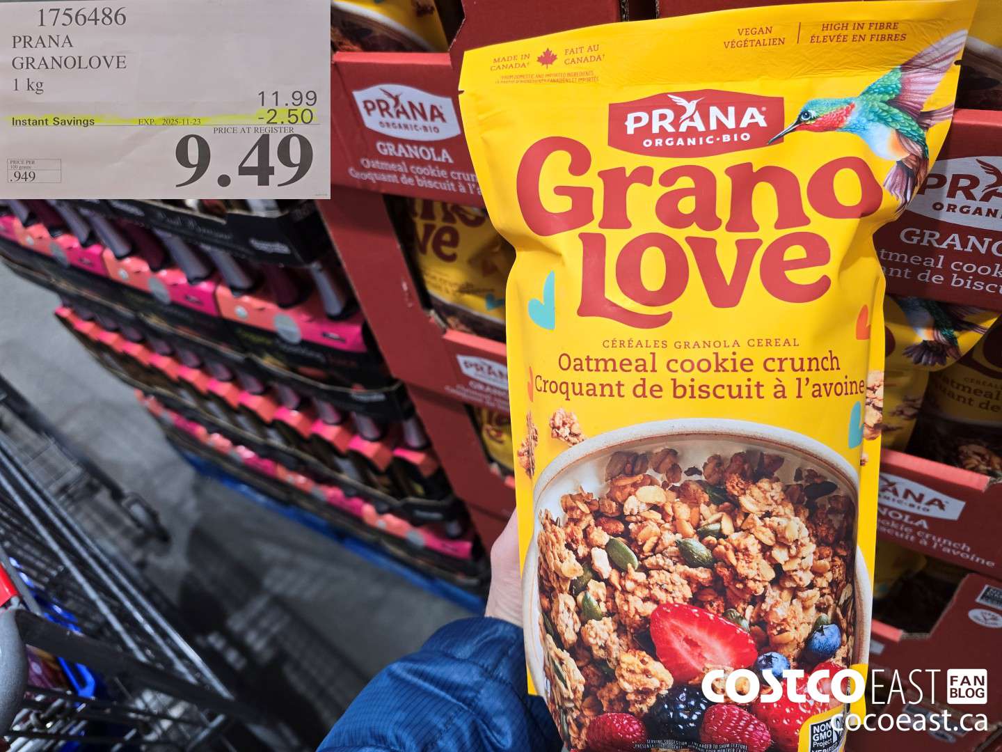 1756486 PRANA GRANOLOVE 1 KG ($2.50 INSTANT SAVINGS EXPIRES ON 2025-11-23) $9.49