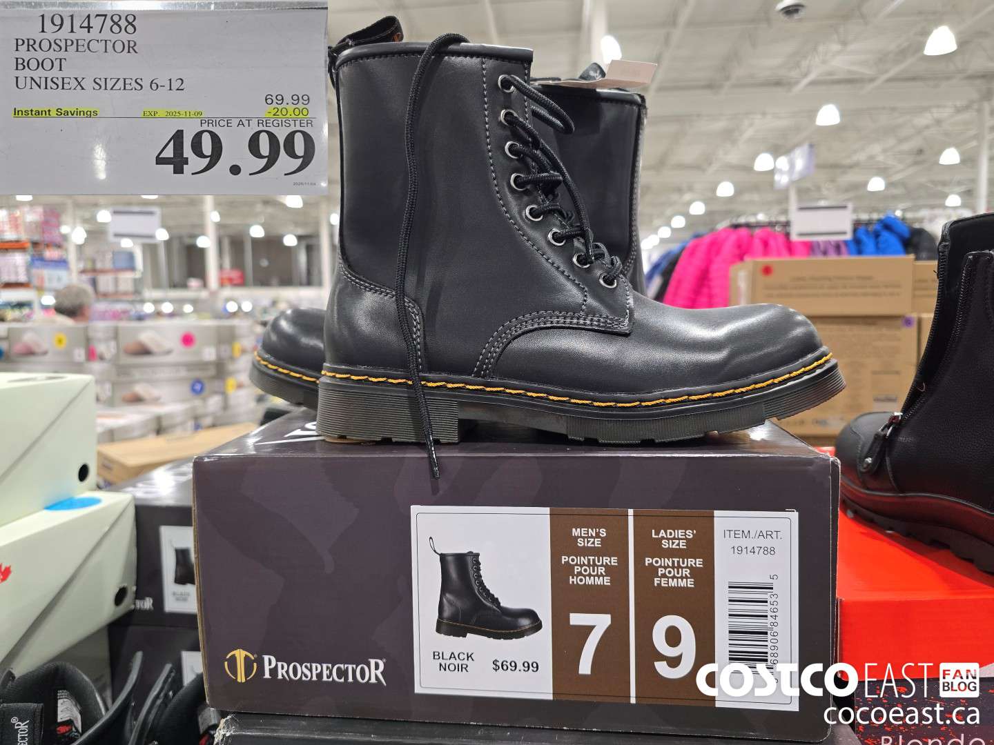 1914788 PROSPECTOR BOOT UNISEX SIZES 6-12 ($20.00 INSTANT SAVINGS EXPIRES ON 2025-11-09) $49.99