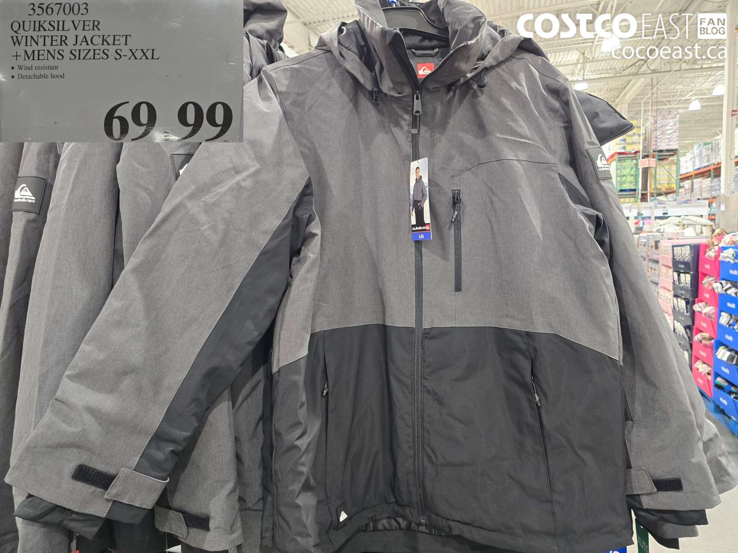 3567003 QUIKSILVER WINTER JACKET +MENS SIZES S-XXL $69.99