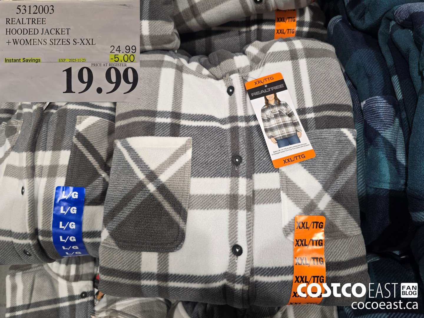 5312003 REALTREE HOODED JACKET + WOMENS SIZES S-XXL ($5.00 INSTANT SAVINGS EXPIRES ON 2025-11-23) $19.99