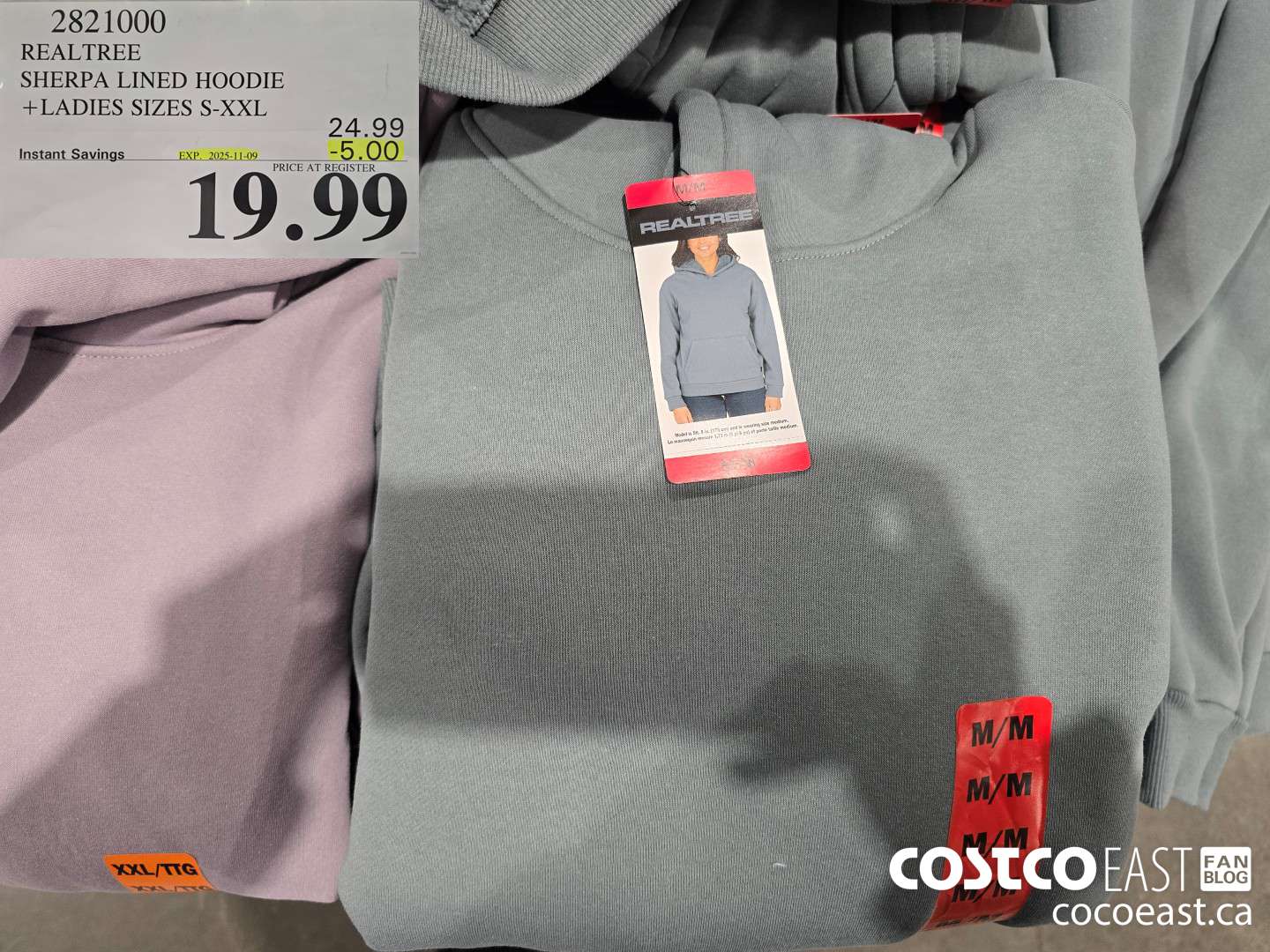 2821000 REALTREE SHERPA LINED HOODIE + LADIES SIZES S-XXL ($5.00 INSTANT SAVINGS EXPIRES ON 2025-11-09) $19.99