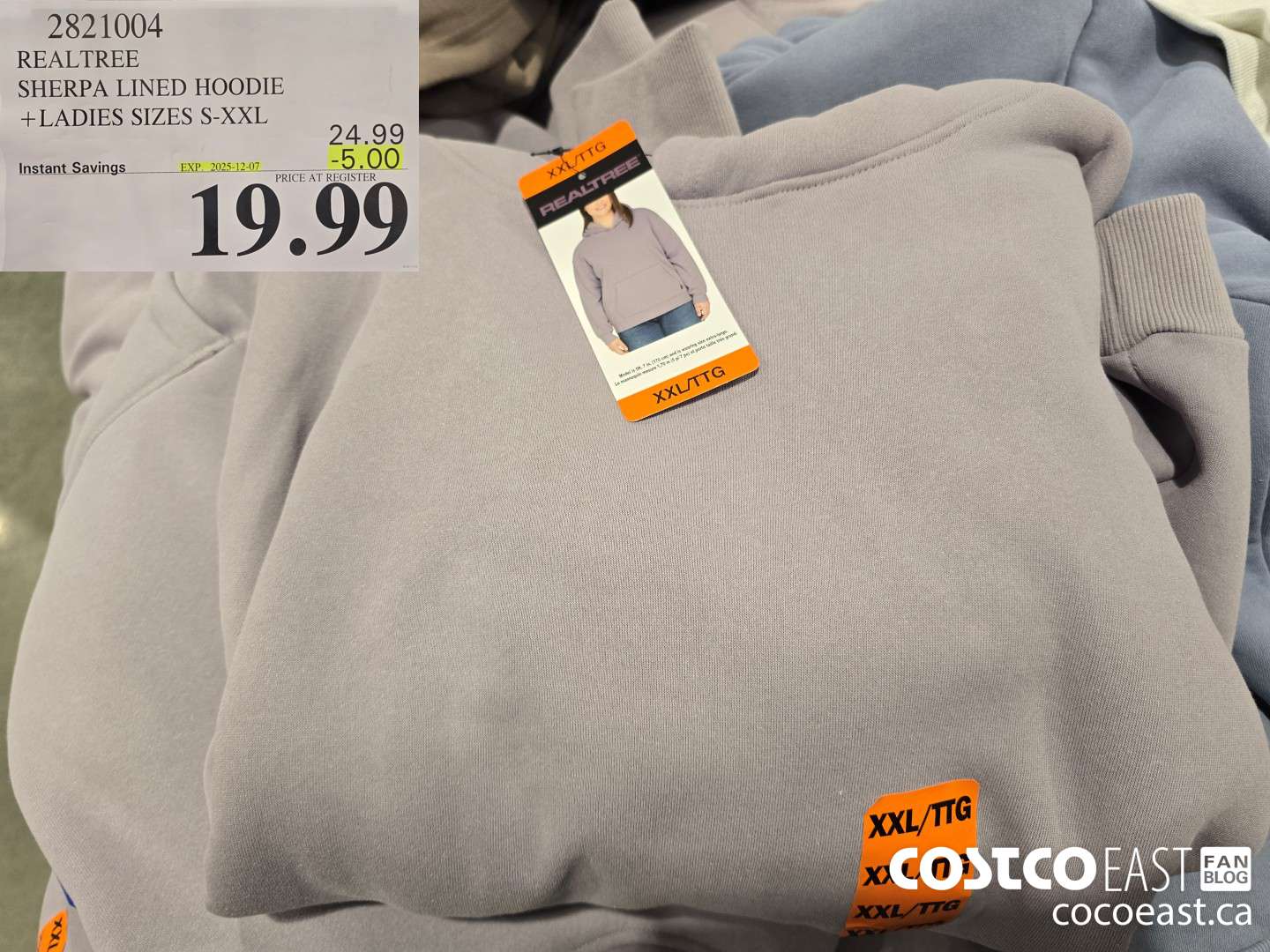 2821004 REALTREE SHERPA LINED HOODIE + LADIES SIZES S-XXL ($5.00 INSTANT SAVINGS EXPIRES ON 2025-12-07) $19.99